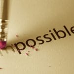 Changing the word impossible to possible.