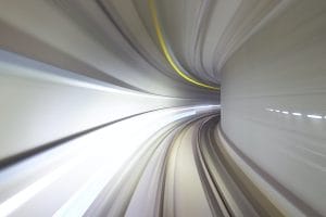 acceleration through a tunnel