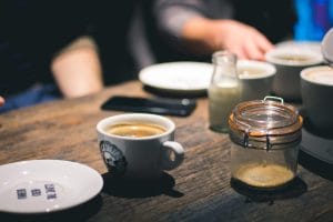 two people having coffee