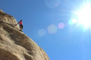 rockclimber to represent How to move up in accounting