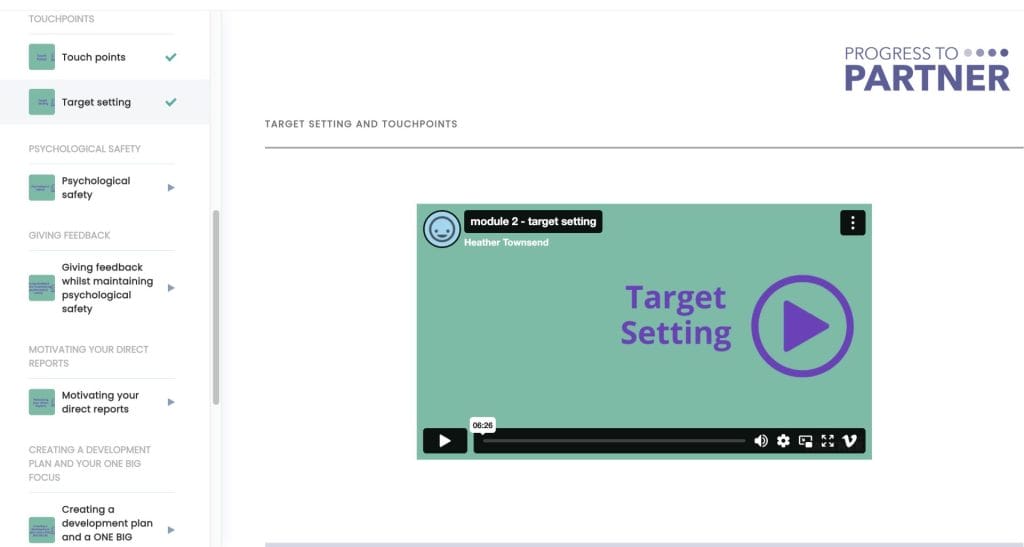 Target Setting from excel as a line manager course
